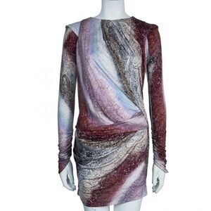 Peter Pilotto Multicolor Print Dress Sz 8